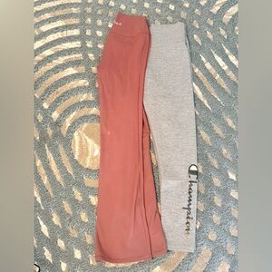 Champion Kids' Leggings - Coral and Gray